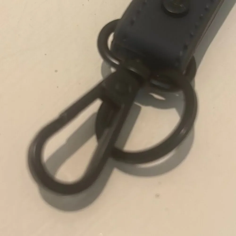 Dior GWP Wristlet Strap Keychain Black Debossed Logo Loop Minimalist Luxury NEW